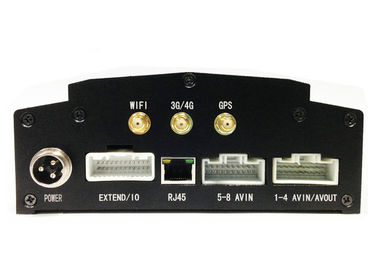 Đầu ghi hình xe di động 4CH / 8CH, Thẻ SD không dây 3G H.264 DVR PTZ Điều khiển