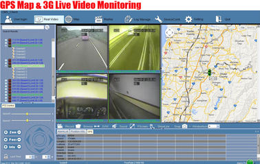 Camera xe cộ 3G Camera DVR Bus Hệ thống truy cập hành khách 4 Camera Theo dõi GPS xe kỹ thuật số