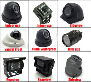 Metal IR Mini TVI Camera giám sát an ninh xe hơi Kiểu vòm 1080P 2MP Bên trong