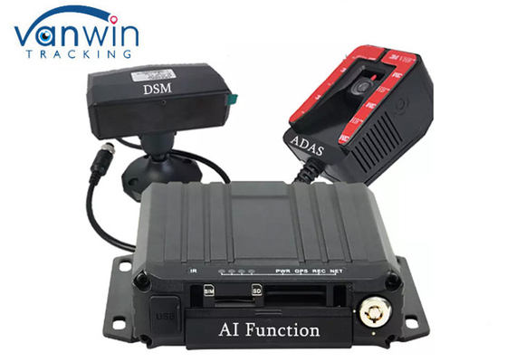 4CH Dual SD Card MDVR 1080P 4G GPS AI Mobile DVR Hệ thống giám sát mệt mỏi