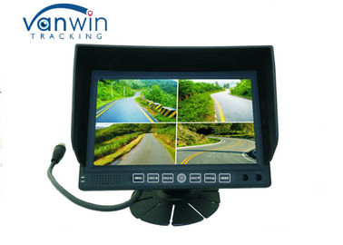 Màn hình LCD 7 inch Màn hình LCD 4ch DVR có chân đế và hình ảnh quad cho Van / Truck