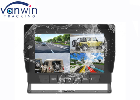 Hệ thống chiếu hậu màn hình ô tô chống nước 7 inch 4 chia AHD HD với khung hình chữ U