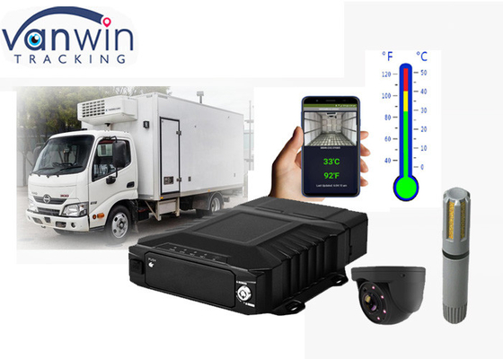 Hệ thống NVR di động 4 kênh HDD với giám sát nhiệt độ để quản lý xe tải đông lạnh