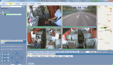 Hệ thống camera quan sát xe buýt MDVR G-Sensor GPS WIFI 3G 4CH Đầu ghi thẻ cứng / SD cho xe hơi