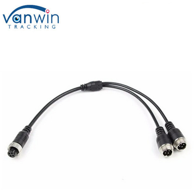 M12 4Pin Cable Adapter cho CCTV Camera Connector Cáp chia Y nữ sang nam / nữ