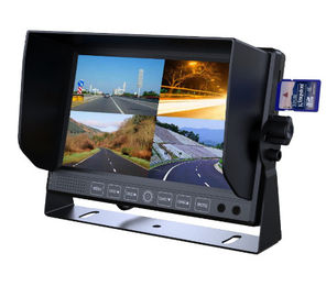 Màn hình xe 4 kênh Quad TFT 32GB Thẻ SD 9 inch cho Bảng điều khiển VW702-DVR