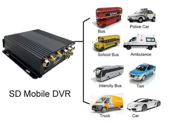 Đầu ghi thẻ sd DVR 4 kênh với 4G GPS WIFI cho Tùy chọn cho xe