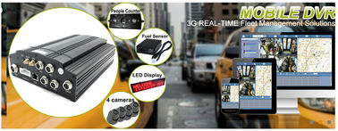 Máy quay video kỹ thuật số 3G trên xe hơi SD / Báo động 4 kênh MDVR