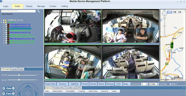 HDD Mobile Black Box CCTV DVR Kit Camera GPS với màn hình 7 inch cho xe tải