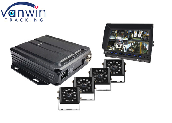 1080P AHD 4ch 3g 4g GPS SD Card DVR di động cho xe taxi Cab Mini Bus