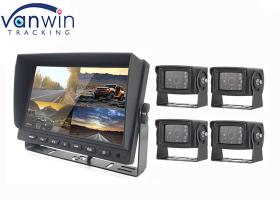 7 inch 9 inch 10 inch AHD TFT Car Monitor Được xây dựng trong hệ thống DVR cho 4 camera