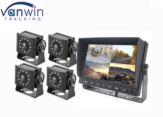 7 inch 9 inch 10 inch AHD TFT Car Monitor Được xây dựng trong hệ thống DVR cho 4 camera