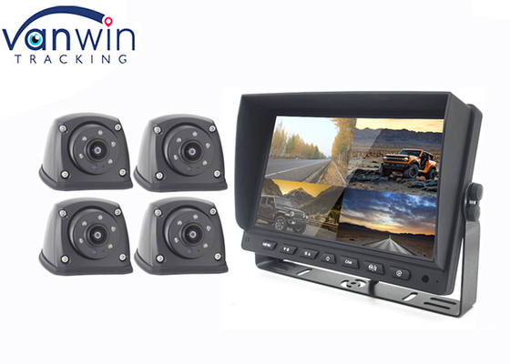 7 inch 9 inch 10 inch AHD TFT Car Monitor Được xây dựng trong hệ thống DVR cho 4 camera