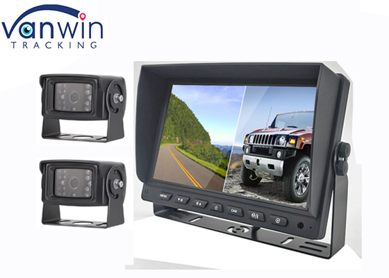 7'' 9'' 10'' 2 màn hình hiển thị ô tô AHD chia đôi để quay video 2 kênh