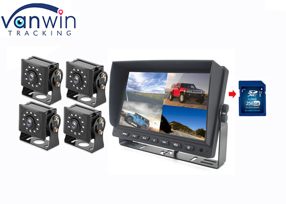 7 inch 4ch màn hình xe hơi và camera nhìn phía sau LCD màn hình ghi hình cho xe tải RV