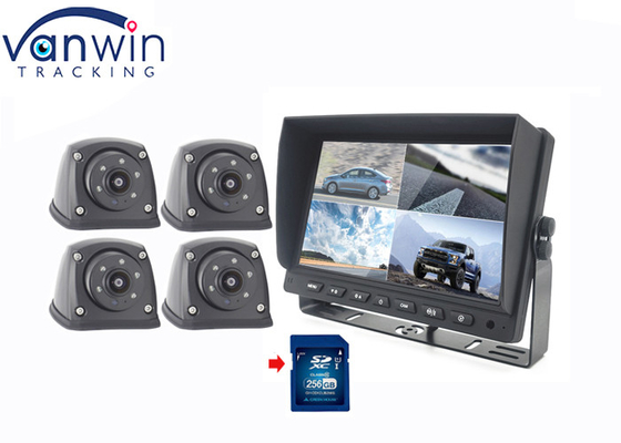 7 inch 4ch màn hình xe hơi và camera nhìn phía sau LCD màn hình ghi hình cho xe tải RV