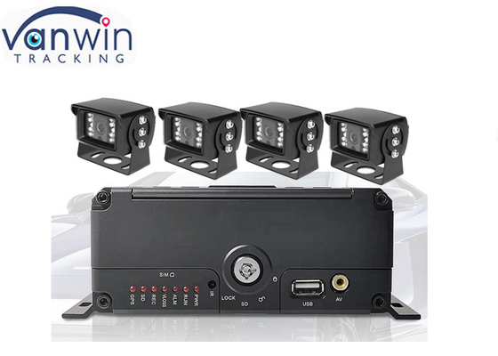 4 kênh 2,5 &quot;SATA HDD 4g gps mdvr với báo động wifi giám sát mức nhiên liệu hệ thống camera quan sát