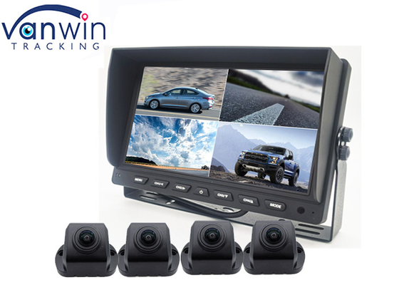 Màn hình chia đôi 4ch Đầu ghi hình giám sát an ninh Quad Camera DVR Màn hình ô tô 10.1 inch
