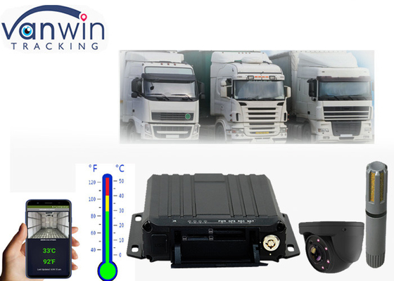 Giải pháp theo dõi GPS 4G Video trực tuyến thẻ SD dvr di động với giám sát nhiệt độ cho xe tải lạnh