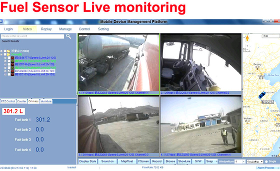 1080P HD hệ thống CCTV dvr di động với cảm biến nhiên liệu hệ thống theo dõi hạm đội