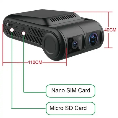 4ch 4G WIFI Dash camera video GPS DVR di động