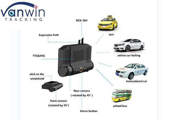 4g wifi 1080p TF thẻ dash camcorder với GPS 2ch ahd mdvr camera 1080p cho xe
