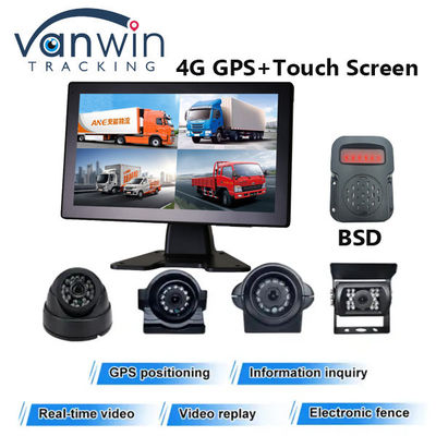 4CH AI DVR với BSD Camera di động 10.1inch 12V/24V Car Monitor DVR AHD 1080P Xe