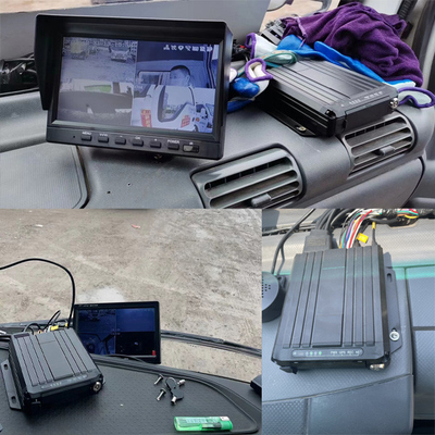 Máy ghi hình xe hơi Mini 4CH SD Card cầm tay với GPS Truck Tracking