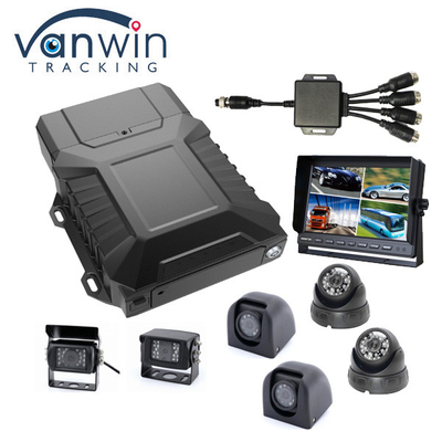 4G Mobile NVR 1080P AHD Car DVR 8CH HDD + SD Card WIFI GPS với Camera IP