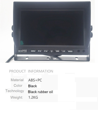 7/9/10.1 inch IPS Rear View Monitor AI Phân tích điểm mù bên trái / phải / phía sau AI MDVR đảo ngược