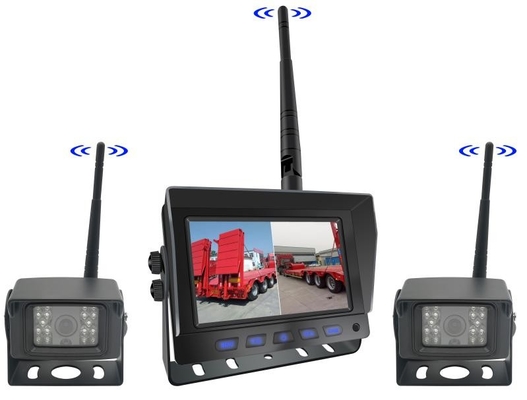 AHD Digital Wireless Car Reversing Backup Camera Kit Chiếc xe nâng xe tải Van Hệ thống giám sát xe TFT không dây