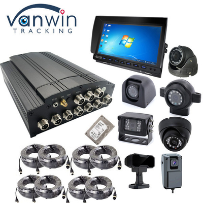 4G 5G 1080P 8 kênh Hệ thống máy ảnh DVR di động cho xe buýt trường học Với phần mềm khách hàng miễn phí