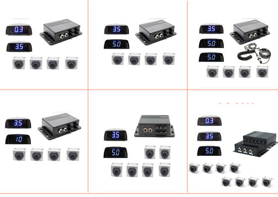 0Hệ thống radar chống va chạm với màn hình LED lớn và cảnh báo tiếng bíp