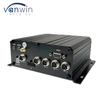 4CH MNVR Với HDD SSD Hỗ trợ 4G GPS WiFi cho Truck Bus Remote Vehicle Network Monitoring