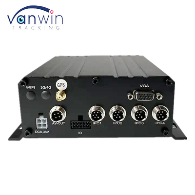 4CH MNVR Với HDD SSD Hỗ trợ 4G GPS WiFi cho Truck Bus Remote Vehicle Network Monitoring