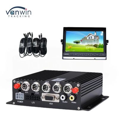 DC 12V 36V H.265 4CH HD 1080P Car Mobile DVR Dash Cam Recorder với truyền không dây