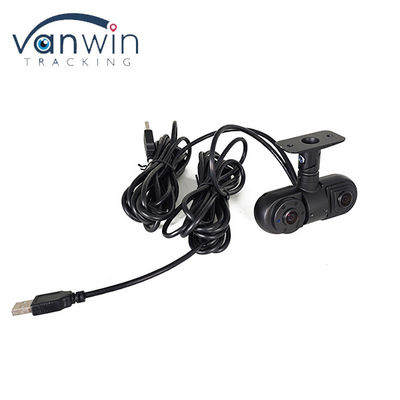 Xe buýt Ống kính kép góc rộng 2CH 1080P HD bên trong máy ảnh xe usb phía trước với cảm biến CMOS / CCD