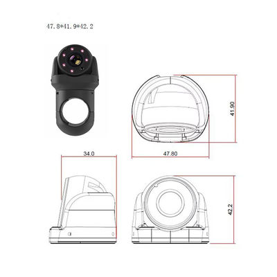 Máy ảnh quay ngược xe hơi AHD Ultra Wide Angle Night Vision Truck Side View Blind Spot Waterproof