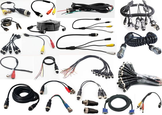 Phụ kiện DVR Cáp mở rộng hàng không 5M Đàn ông đến nữ 4-pin Cáp máy ảnh dự phòng