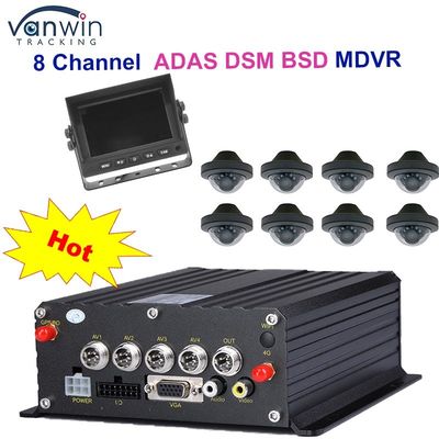 1080P H265 DUAL SD Card 8 Channel Mobile DVR với HDD Max 2TB cho xe taxi xe tải