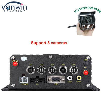 1080P H265 DUAL SD Card 8 Channel Mobile DVR với HDD Max 2TB cho xe taxi xe tải