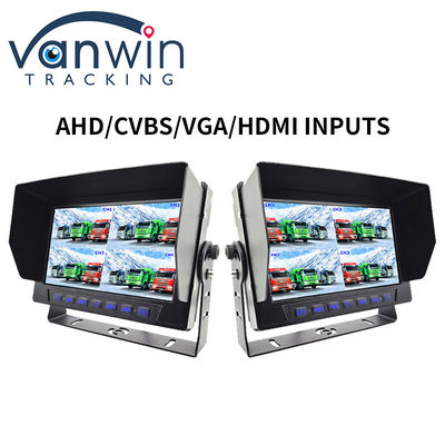 IP69K 7 / 10.1 Inch Waterproof AHD Quad TFT Car Monitor Dispaly cho xe phổ biến