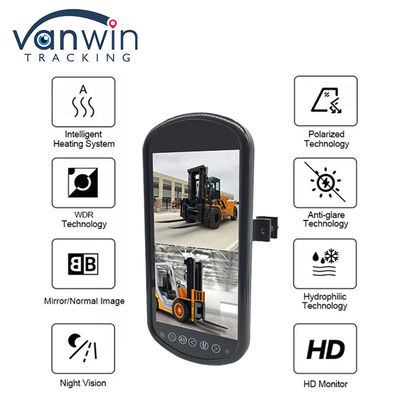 7 inch 2 Channel HD 1 Way Audio Input Car Monitor Rearview Mirror High Digital Panel mới