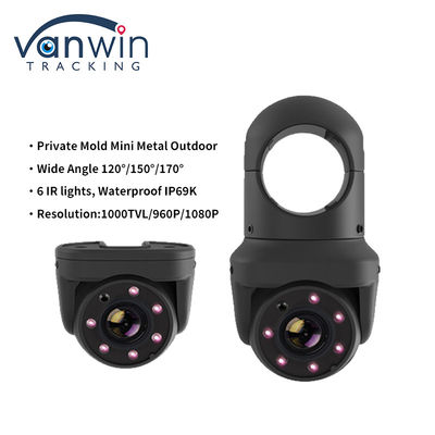 Mini AHD 6 đèn IR IP69K Camera mái vòm xe hơi chống nước cho xe tải xe buýt với giám sát ban đêm