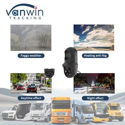 Mini AHD 6 đèn IR IP69K Camera mái vòm xe hơi chống nước cho xe tải xe buýt với giám sát ban đêm