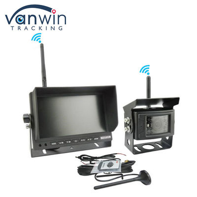 Hệ thống camera không dây kỹ thuật số AHD 7 inch cho xe tải, camera lùi xe, bộ màn hình TFT không dây cho ô tô