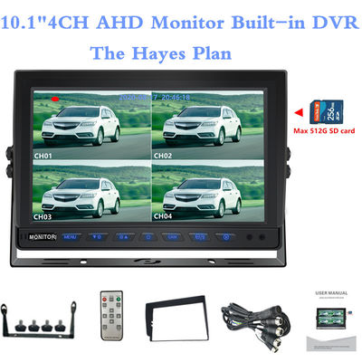 10.1 Inch AHD Quadripation Monitor Onboard Monitoring Display Screen Màn hình hiển thị