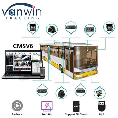 4CH Dual SD Card GPS MDVR Camera Với 4G WiFi DVR di động Hệ thống an ninh xe buýt trường học