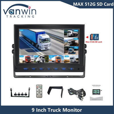 9 Inch 8 Channel AHD Monitor Video 1080P Car LCD IPS Monitor cho xe buýt xe tải