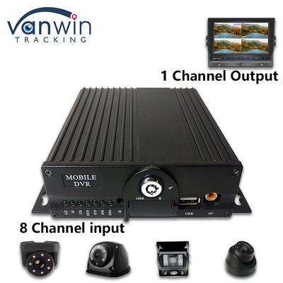 Hệ thống 8CH AHD Dual SD Card DVR di động 4G WIFI GPS MDVR cho xem trực tiếp